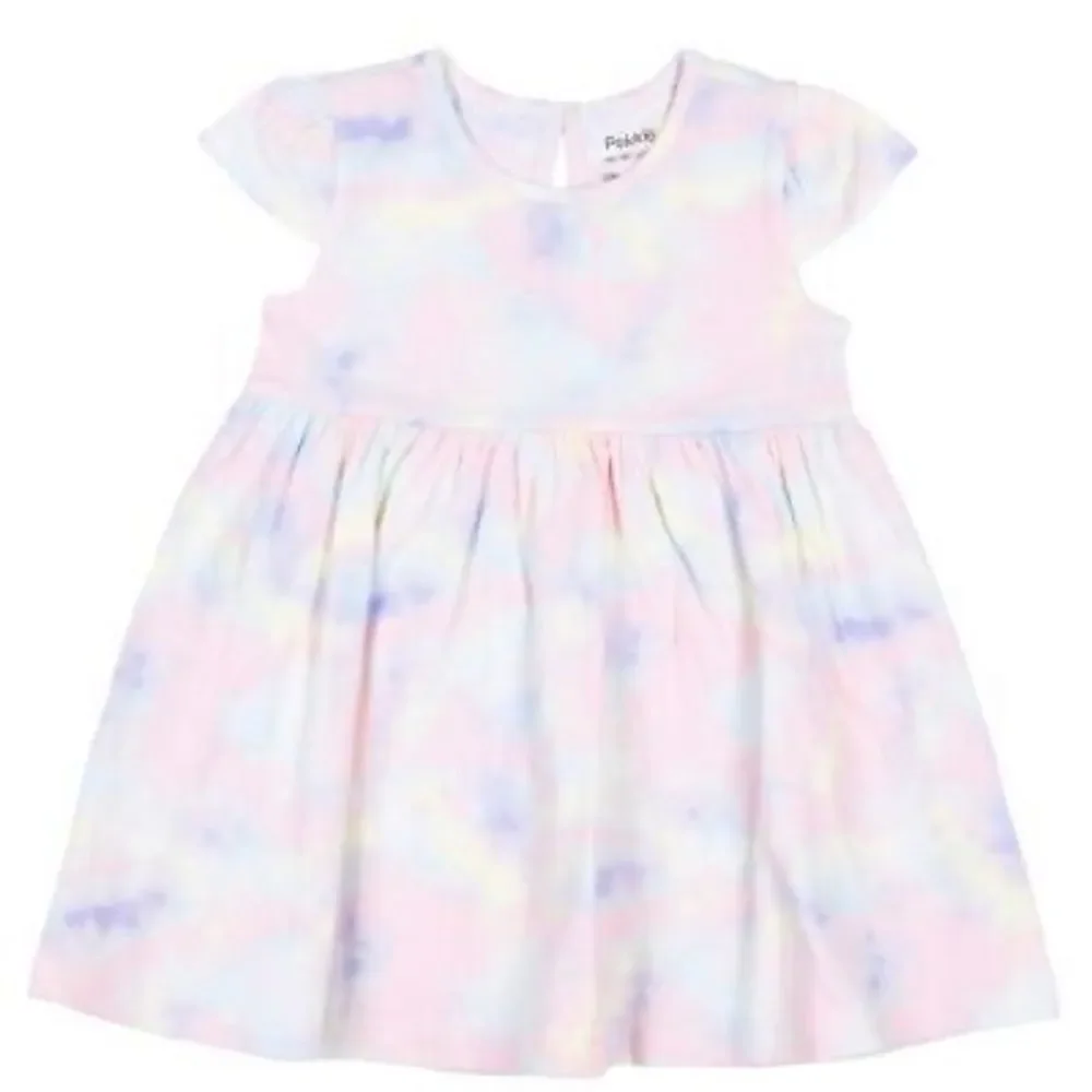 Pekkle Infant 8- piece clothing purple rainbow and pink toucan set 12 month